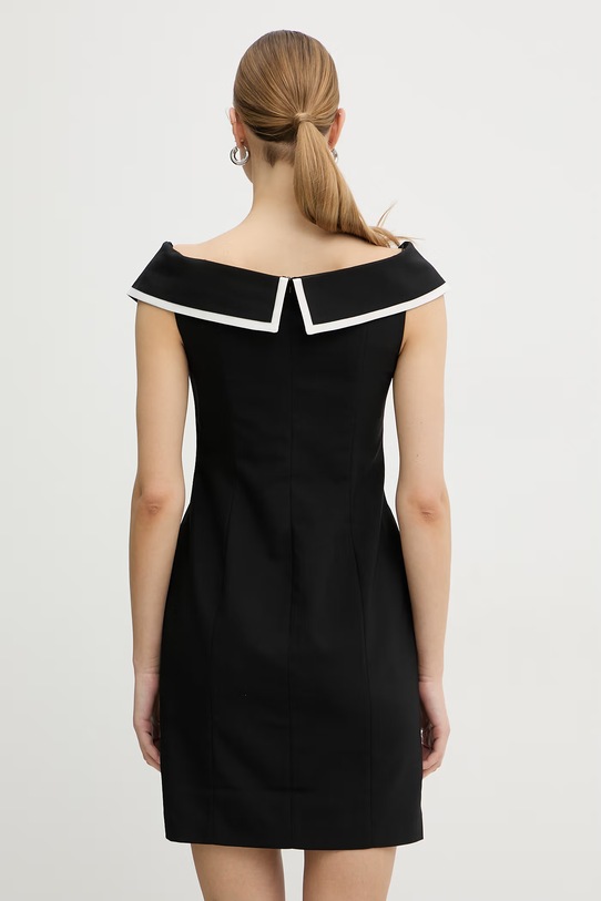 Odzież Karl Lagerfeld sukienka z dodatkiem wełny B2W13002 czarny