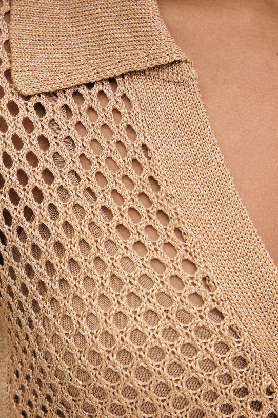 Karl Lagerfeld sukienka letnia z wiskozą B2W13008 brązowy