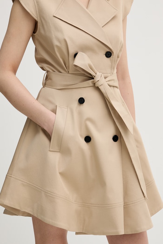 Karl Lagerfeld rozšířené šaty béžová B2W13013