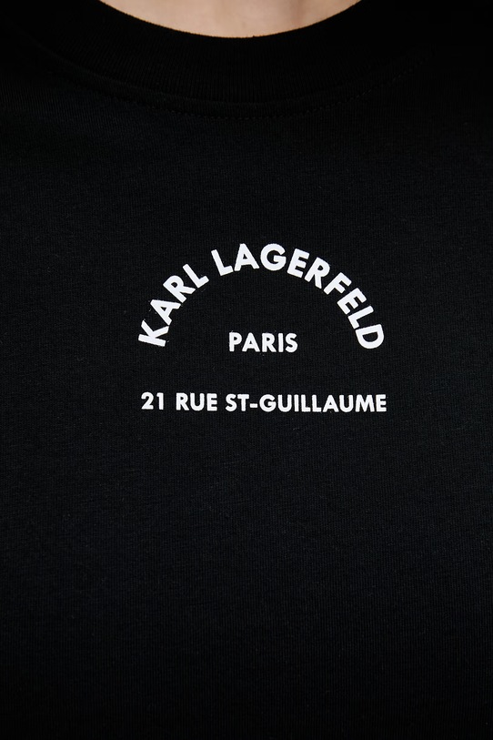Karl Lagerfeld sukienka bawełniana czarny B2W13071