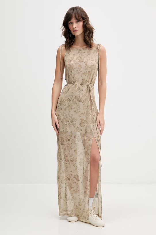 Karl Lagerfeld Jeans sukienka beżowy B2W13039