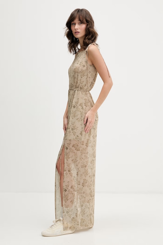 Karl Lagerfeld Jeans sukienka B2W13039 beżowy SS26