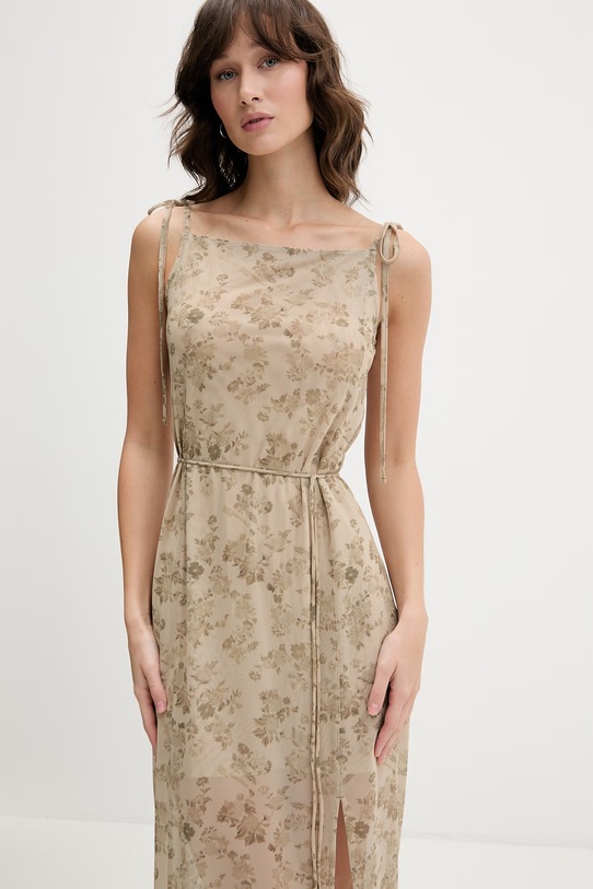 Karl Lagerfeld Jeans sukienka beżowy B2W13039