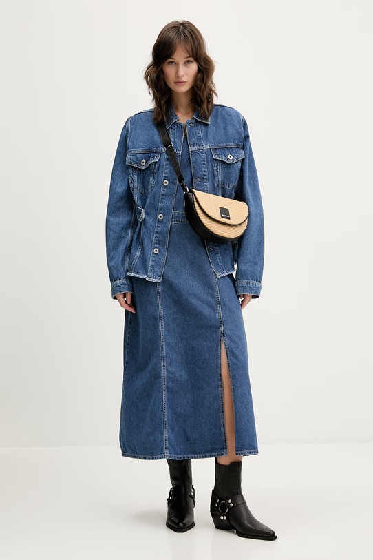 Karl Lagerfeld Jeans sukienka jeansowa B2W13055 niebieski SS26