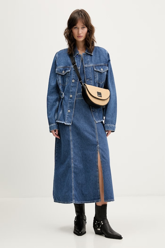Karl Lagerfeld Jeans sukienka jeansowa B2W13055 niebieski SS26