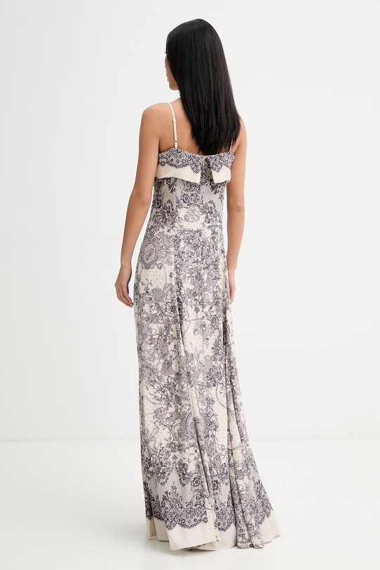 Oblečenie Blugirl Blumarine šaty z viskózy RA6160.T523A béžová