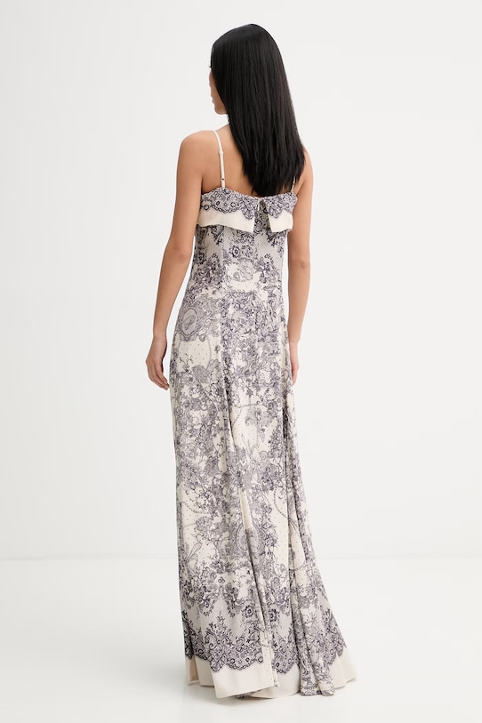 Oblečenie Blugirl Blumarine šaty z viskózy RA6160.T523A béžová