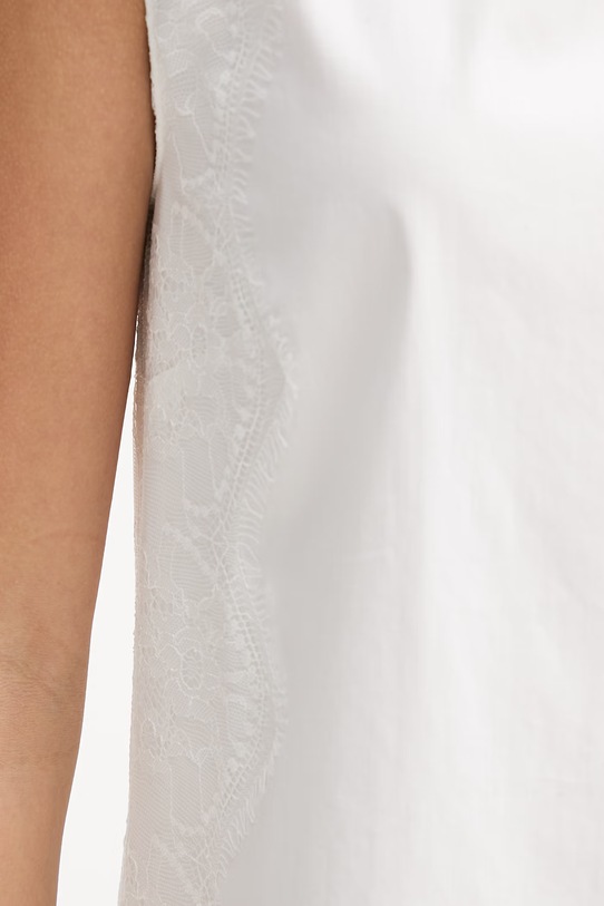 Blugirl Blumarine sukienka z bawełną RA6194.T544A biały