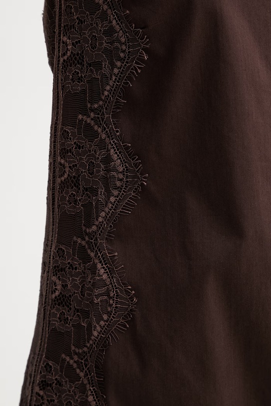 blugirl Blumarine rochie cu bumbac RA6194.T544A maro