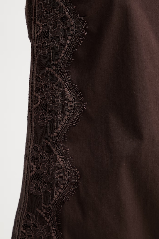 blugirl Blumarine rochie cu bumbac RA6194.T544A maro