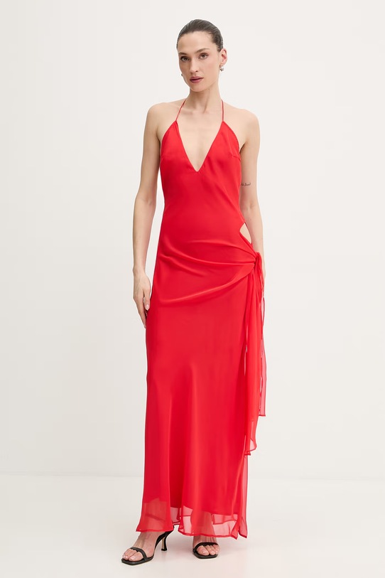 Bardot sukienka czerwony 59760DB4