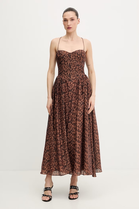 Bardot sukienka casual brązowy 59786DB3