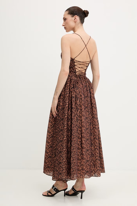 Odzież Bardot sukienka 59786DB3 brązowy