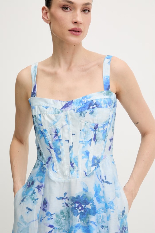 Bardot sukienka niebieski 59825DB3