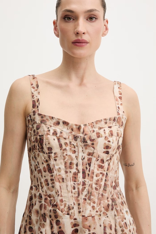 Bardot sukienka beżowy 59825DB6