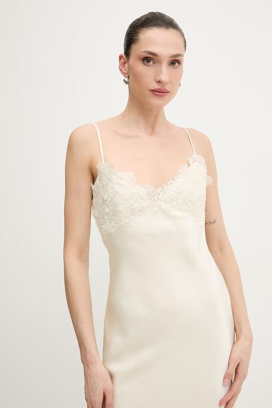 Bardot sukienka beżowy 60228DB