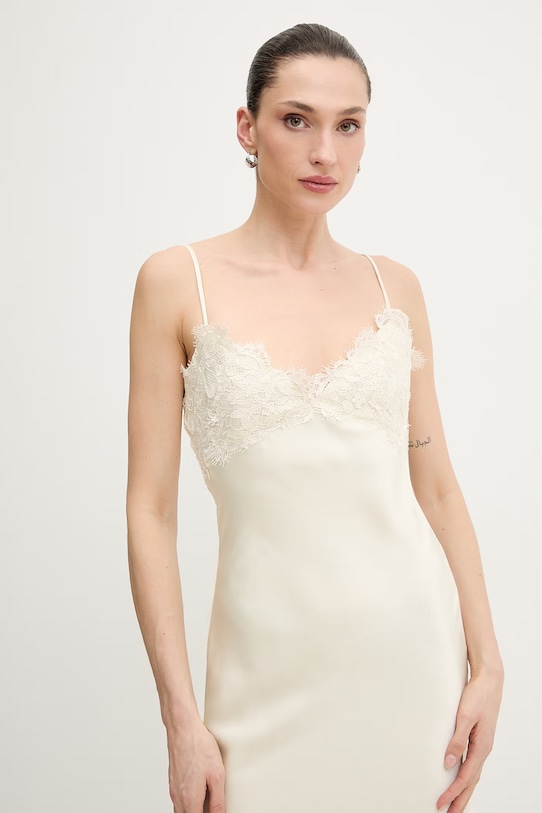 Bardot sukienka beżowy 60228DB