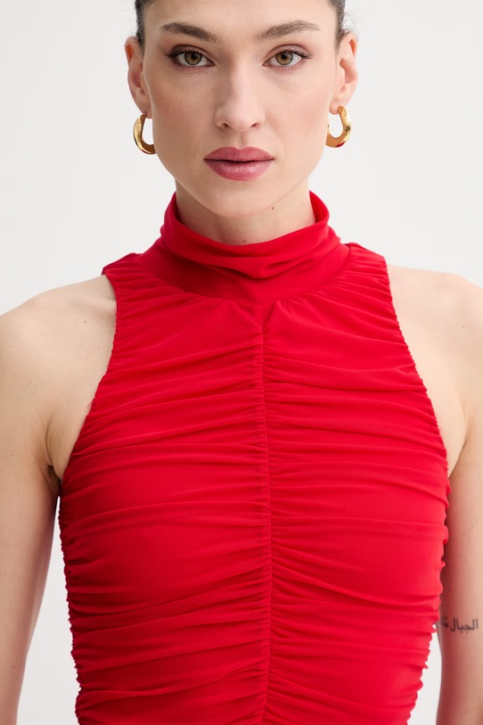 Bardot sukienka czerwony 60254DB