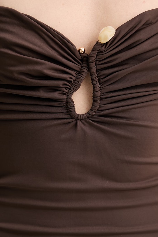 Bardot sukienka 60310DB brązowy