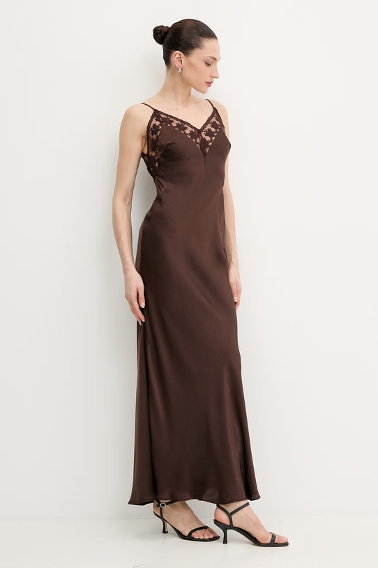 Bardot sukienka 60322DB brązowy SS26