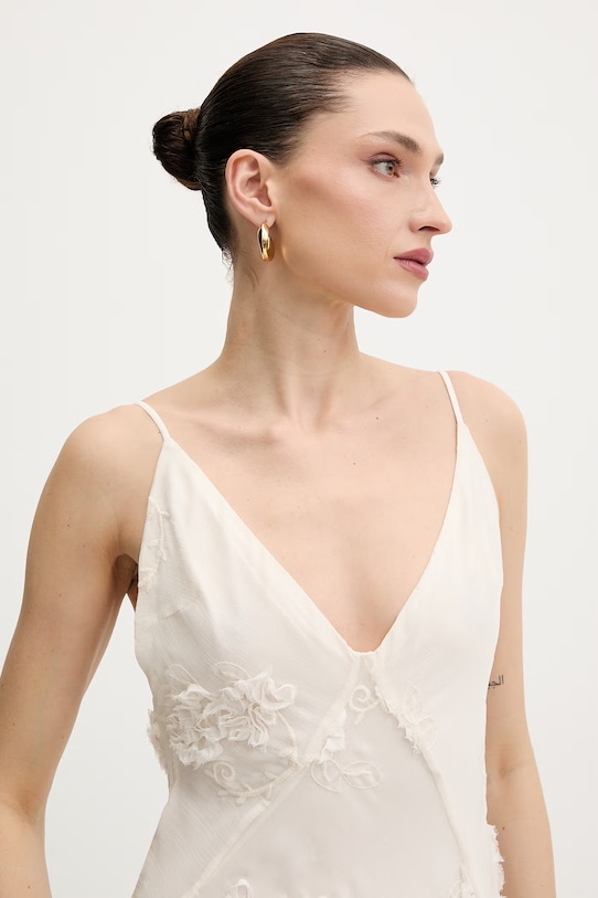 Bardot sukienka beżowy 60334DB