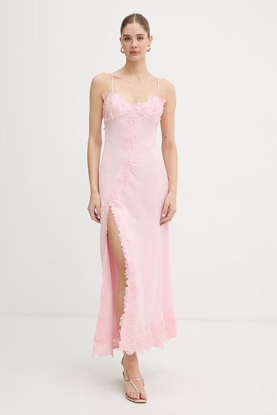 Bardot sukienka różowy 60304DB