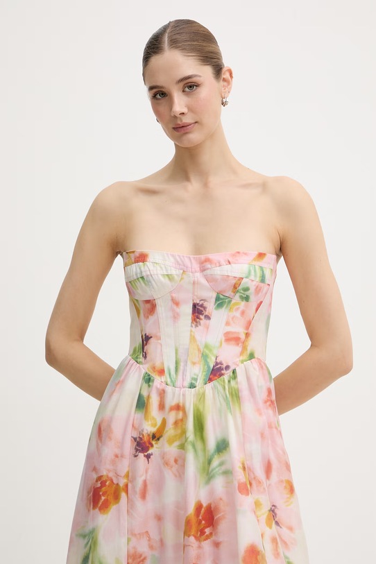 Bardot sukienka letnia z lyocellem zielony 59963DB1