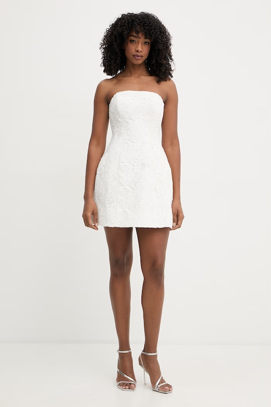 Bardot sukienka gorsetowa koronkowa 60099DB4 beżowy SS26