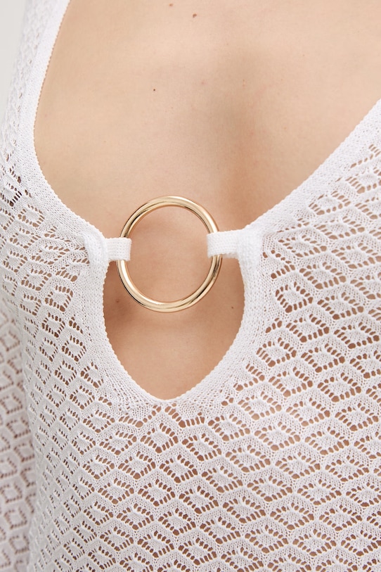 Bardot sukienka letnia z wiskozą 60326DB biały