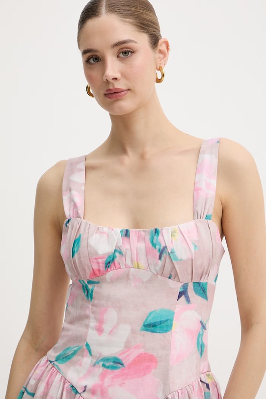 Bardot sukienka różowy 60403DB