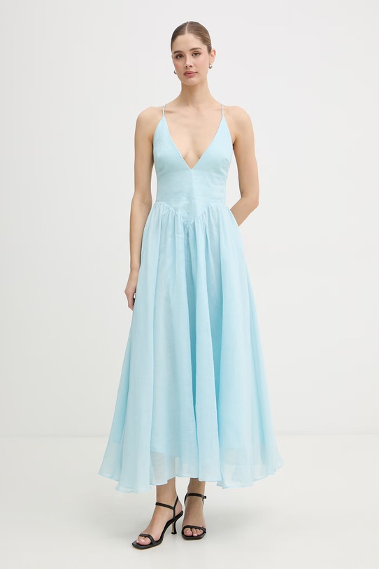 Bardot sukienka niebieski 59963DB3