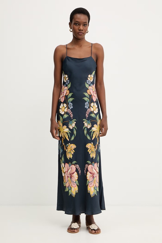 Φόρεμα Farm Rio ύφασμα σκούρο μπλε 359537