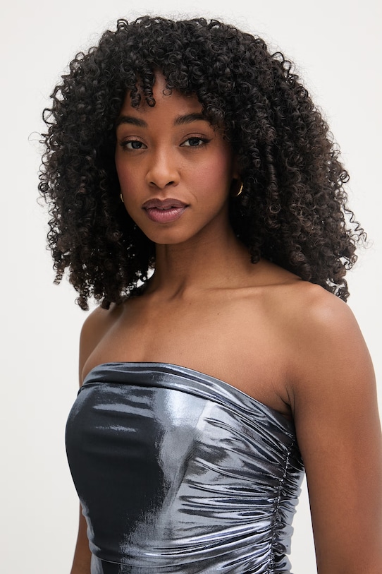 Retrofete sukienka drapowana Maytal niebieski R25.10925