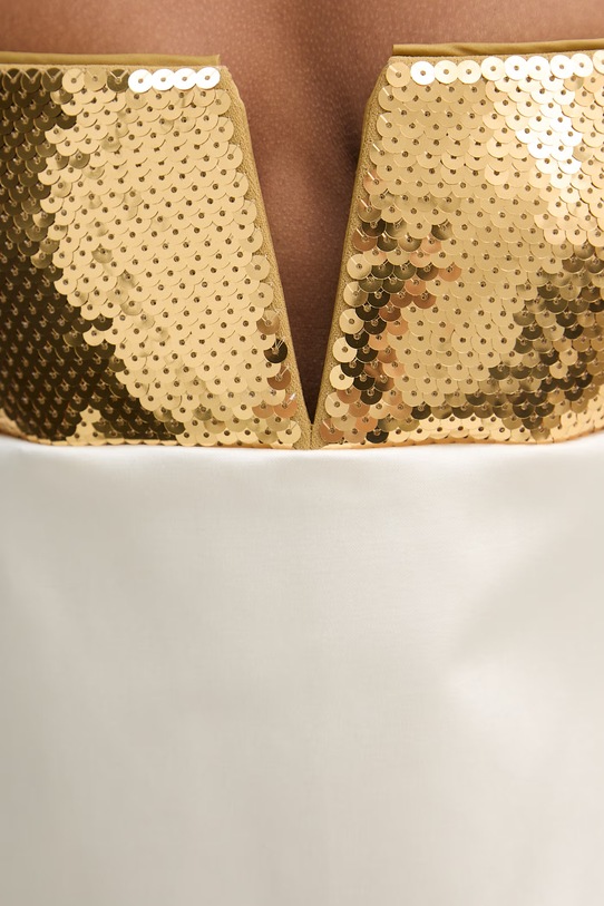 Retrofete sukienka Cyra beżowy R.R26.12258.17