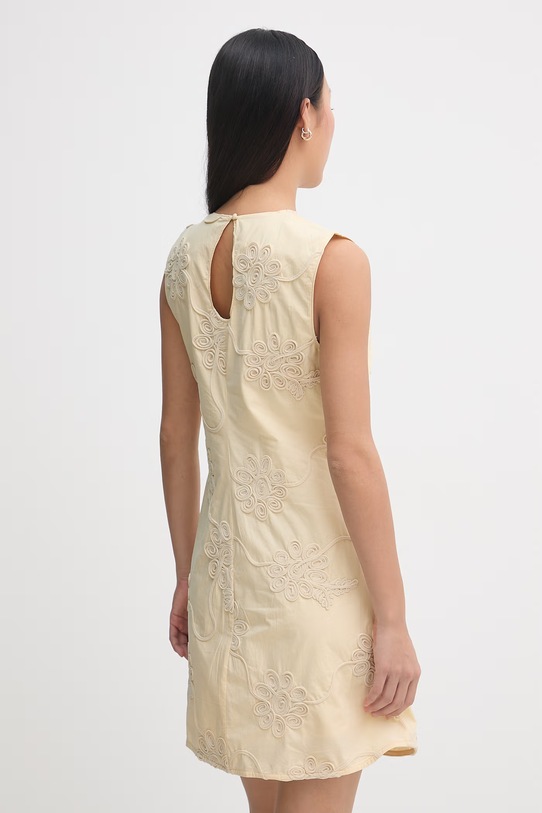 Odzież Rotate sukienka bawełniana 1155591366 żółty