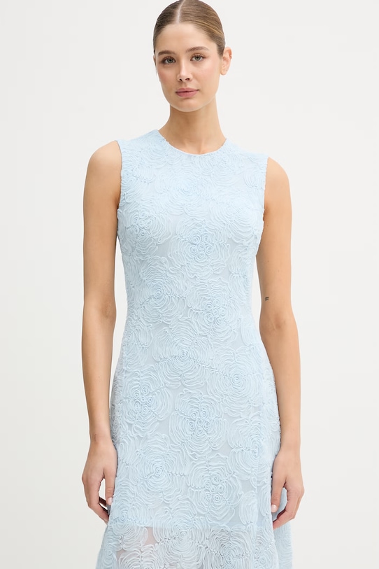 Rotate sukienka rozkloszowana niebieski 1155282000