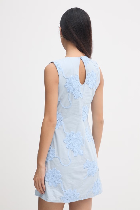 Odzież Rotate sukienka letnia bawełniana 1155592000 niebieski