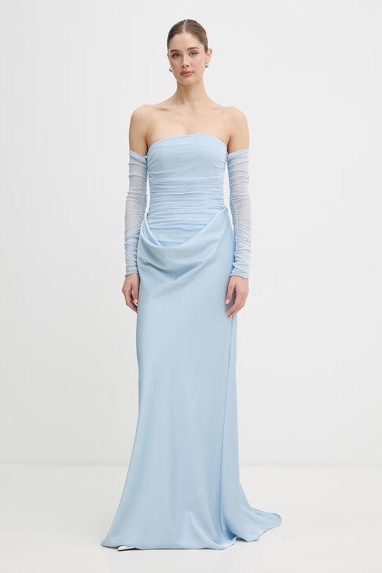 Rotate sukienka 1155832000 niebieski SS26