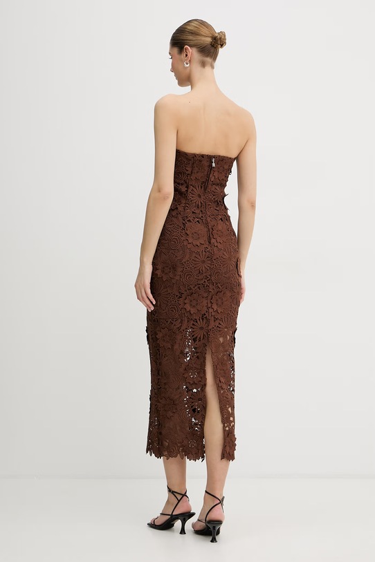 Odzież Rotate sukienka 1156242037 brązowy