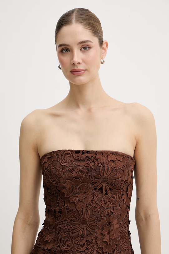 Rotate sukienka brązowy 1156242037