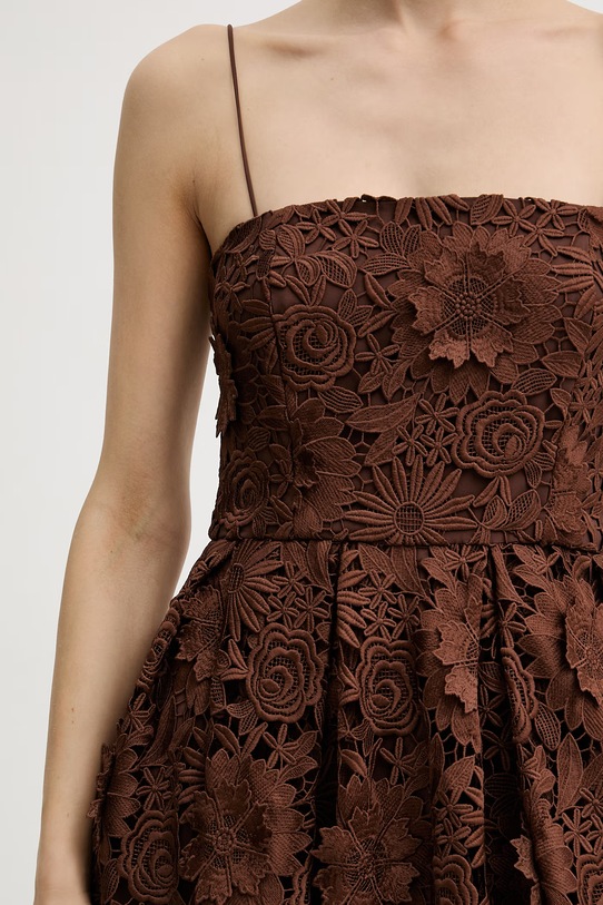 Rotate sukienka 1156232037 brązowy