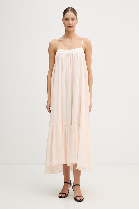 Rotate sukienka rozkloszowana pomarańczowy 1155242593