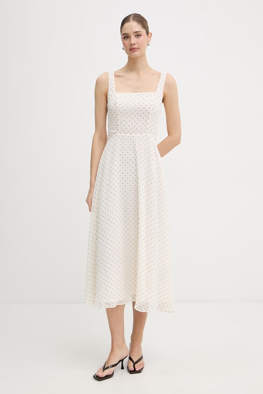 Rotate sukienka letnia beżowy 116021858