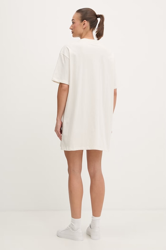 Odzież The North Face sukienka bawełniana Evolution Simple Dome NF0A8FDMQLI1 beżowy