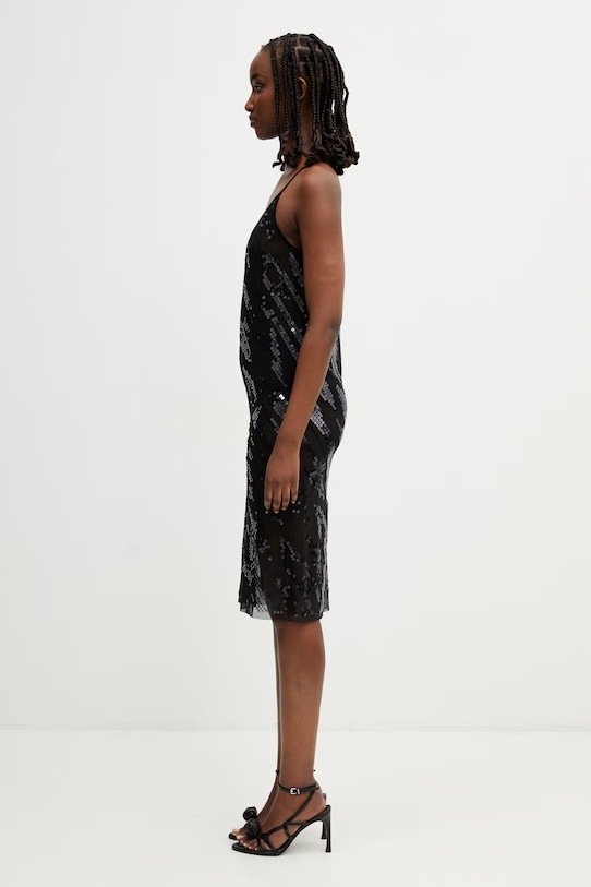 Rick Owens Lilies рокля бельо с пайети LI01F7567.TUSM21 черен SS26