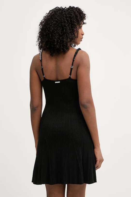 Odzież MICHAEL Michael Kors sukienka rozkloszowana z wiskozą MS683CL5ZV czarny