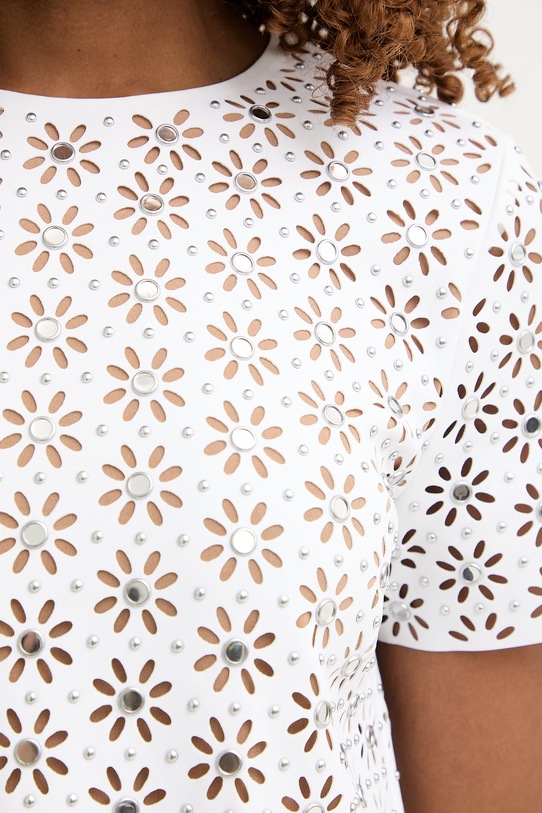 MICHAEL Michael Kors sukienka MS683CDD6E biały