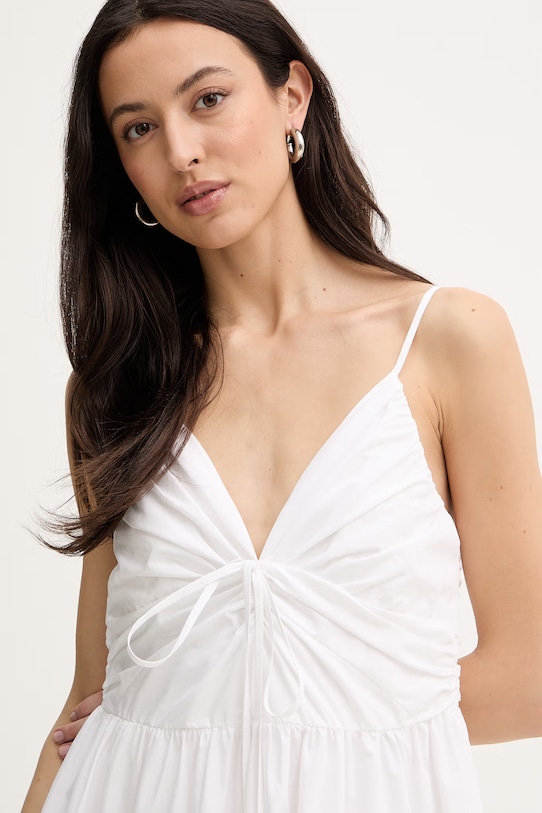 MICHAEL Michael Kors sukienka bawełniana biały MS683DHKLZ