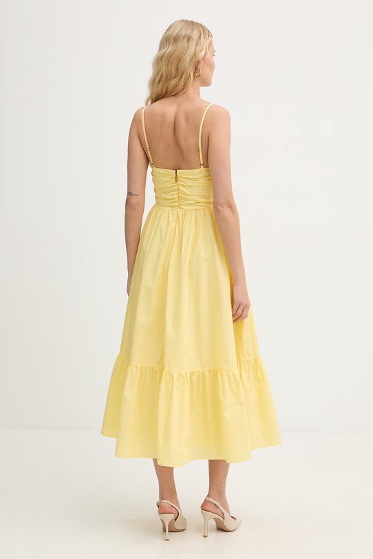 Odzież MICHAEL Michael Kors sukienka bawełniana MS683DHKLZ żółty