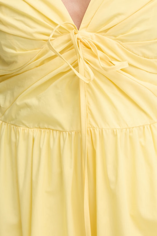 MICHAEL Michael Kors sukienka bawełniana MS683DHKLZ żółty